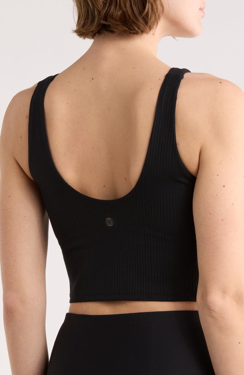 BALANCE COLLECTION Piper Longline Sports Bra, Alternate, color, Black