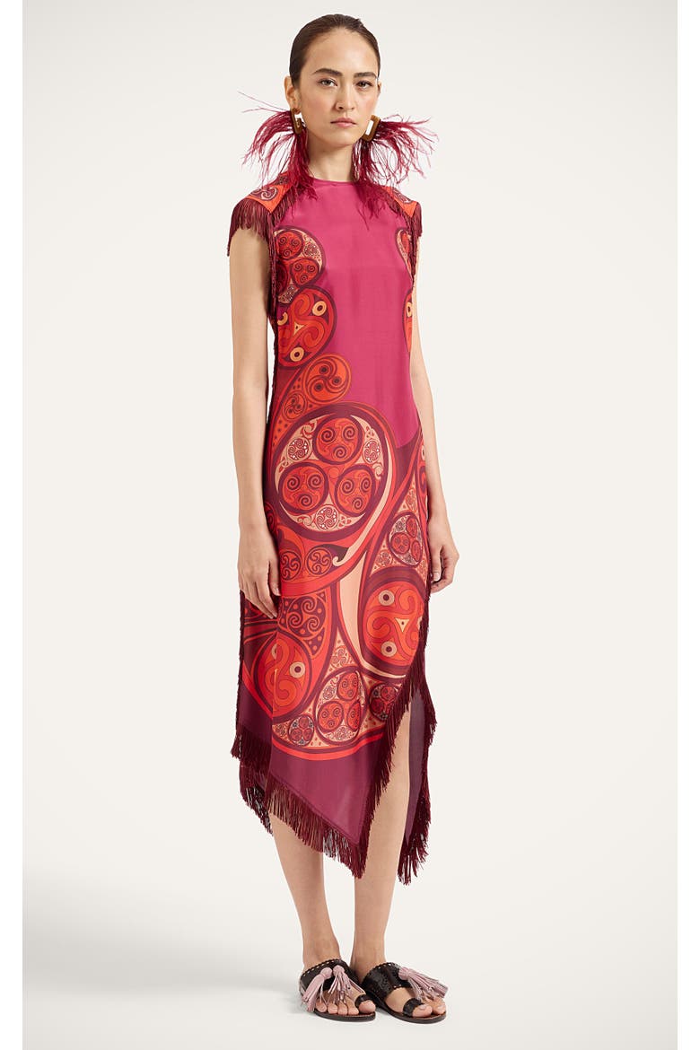 Scarf Dress, Main, color, Alchemy Placée Dark Red