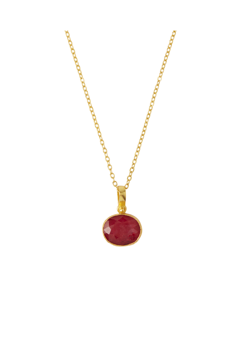 Siena Pendant Necklace, Main, color, Ruby
