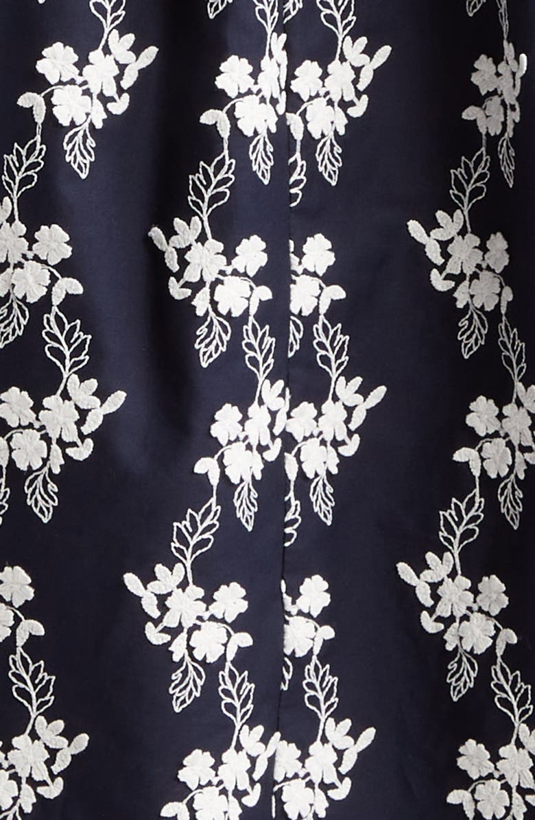 Erdem Embroidered Floral Midi Dress, Alternate, color, 