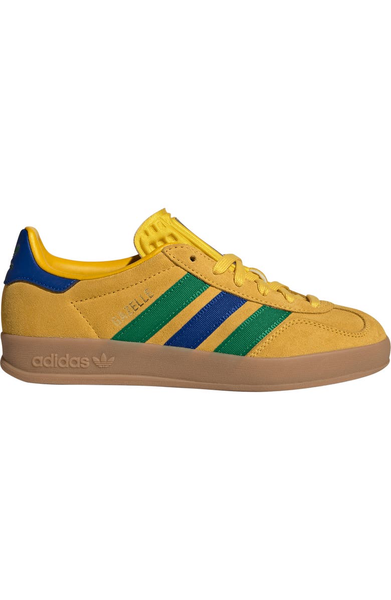 adidas x FIFA Kids' Gazelle Indoor Sneaker, Alternate, color, Yellow/ Royal/ Green