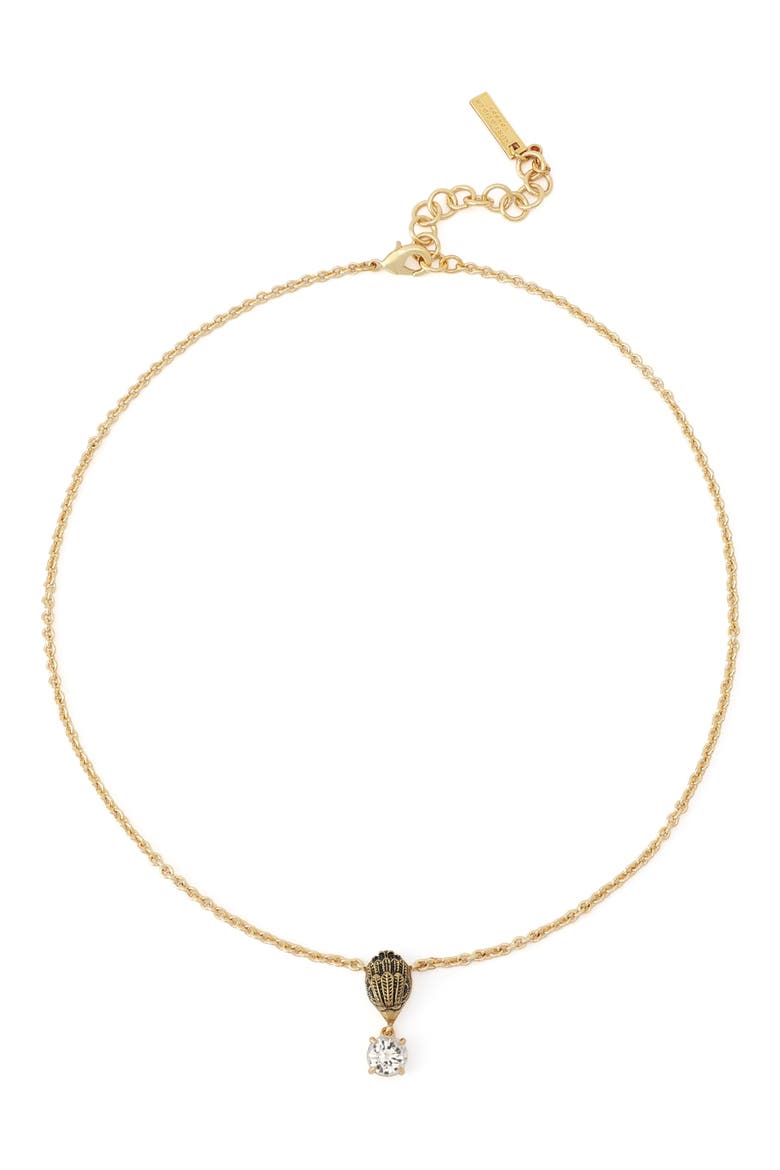 Eagle Gemstone Pendant Necklace, Main, color, GOLD/ CRYSTAL
