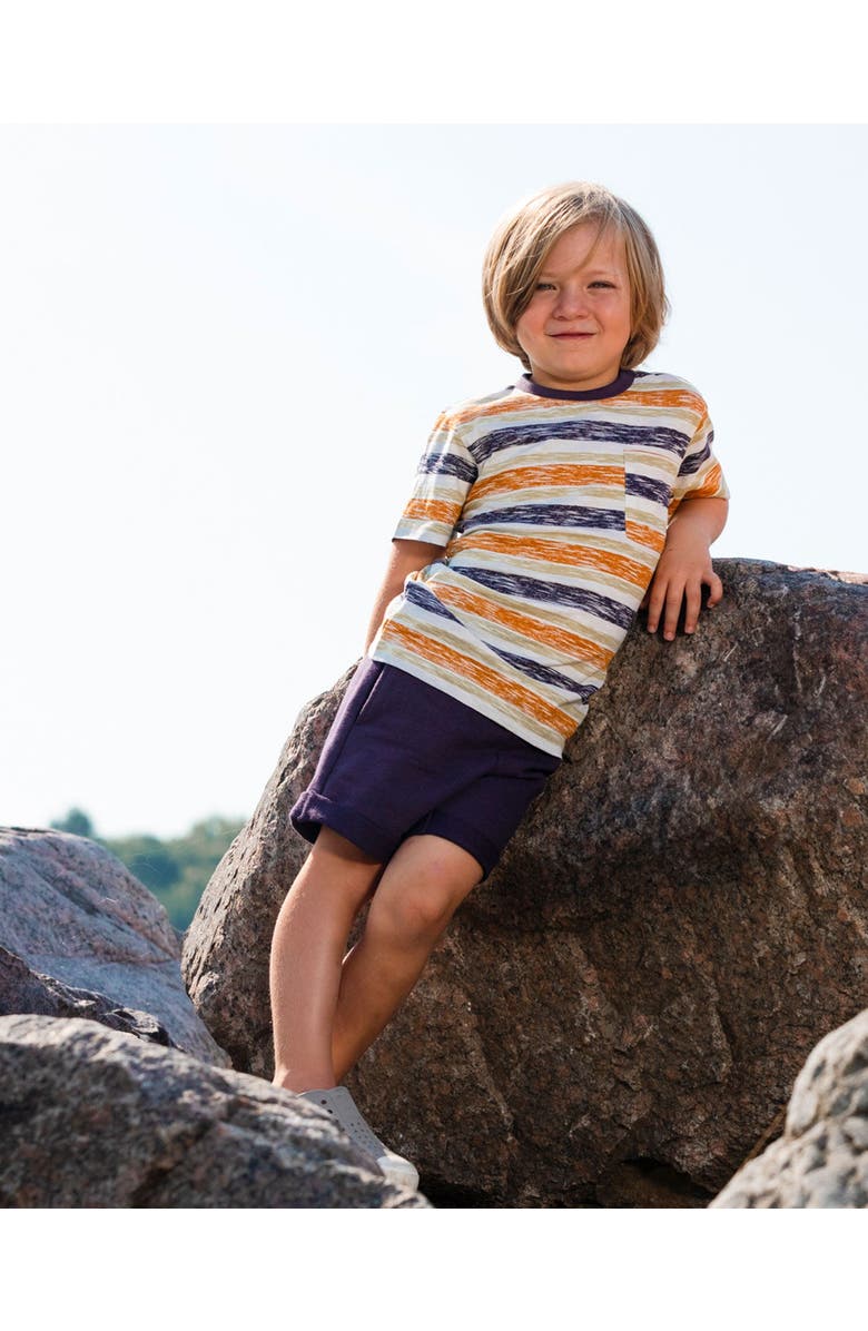 Deux par Deux Baby Boy's French Terry Short Dark Gray, Alternate, color, 