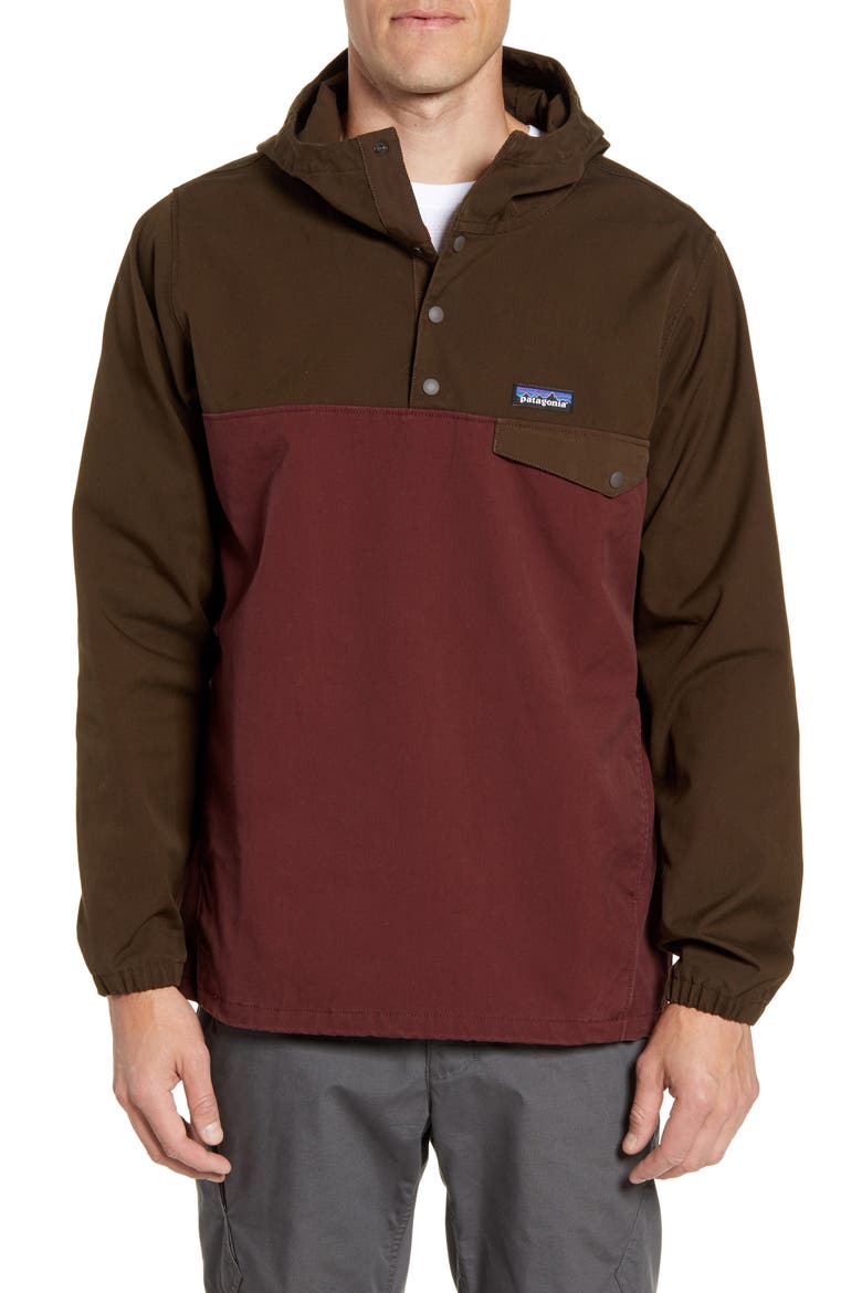 Maple Grove Snap-T® Pullover, Main, color, LOGWOOD BROWN