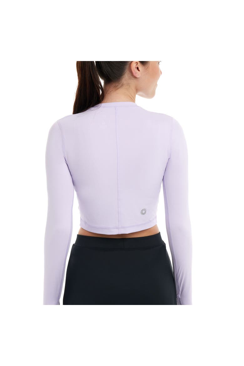 Women's Long Sleeve Crop Top for Everyday Sun and UV Protection, Alternate, color, Lavender