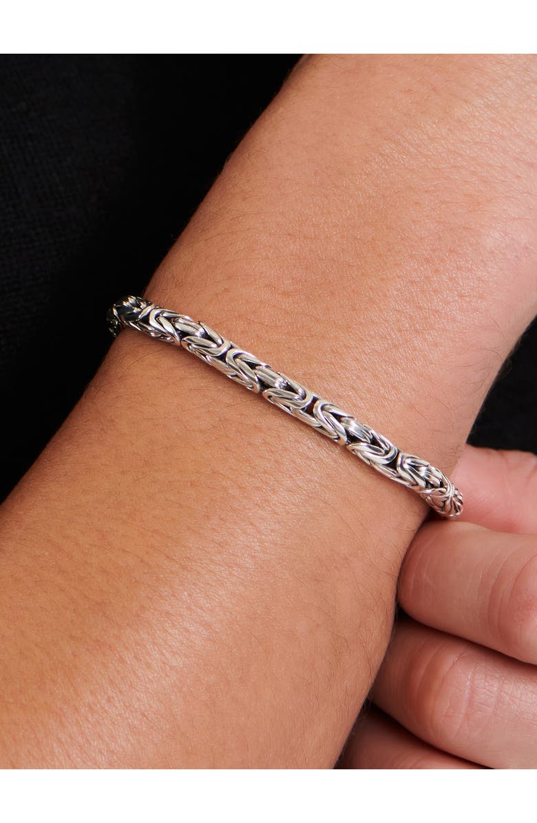 DEVATA Borobudur Chain Bracelet in Sterling Silver, 5mm, Alternate, color, Silver
