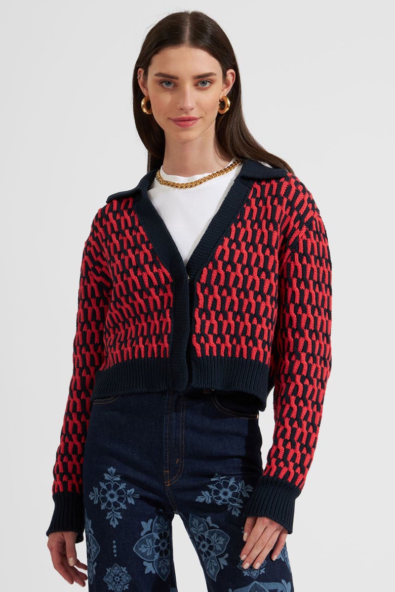 Winset Cardigan Navy, Alternate, color, Navy