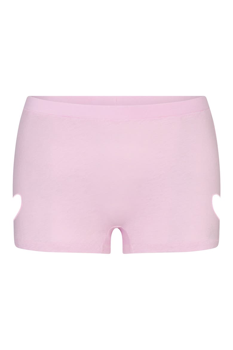 Worn In Jersey Micro Shorts, Alternate, color, BABY PINK