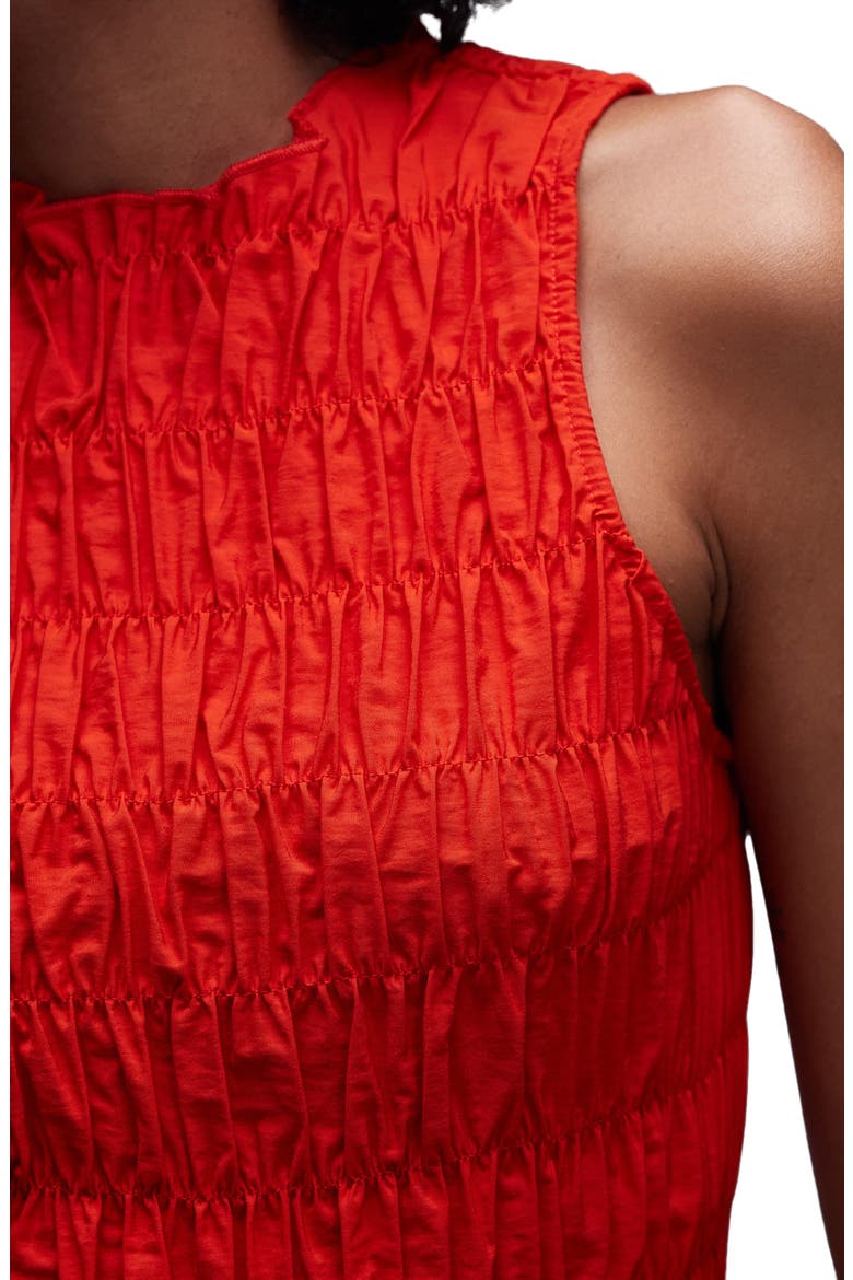 Smocked Tank, Alternate, color, RED
