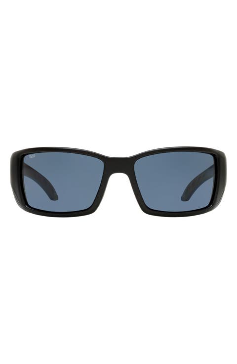 62mm Polarized Wraparound Sunglasses