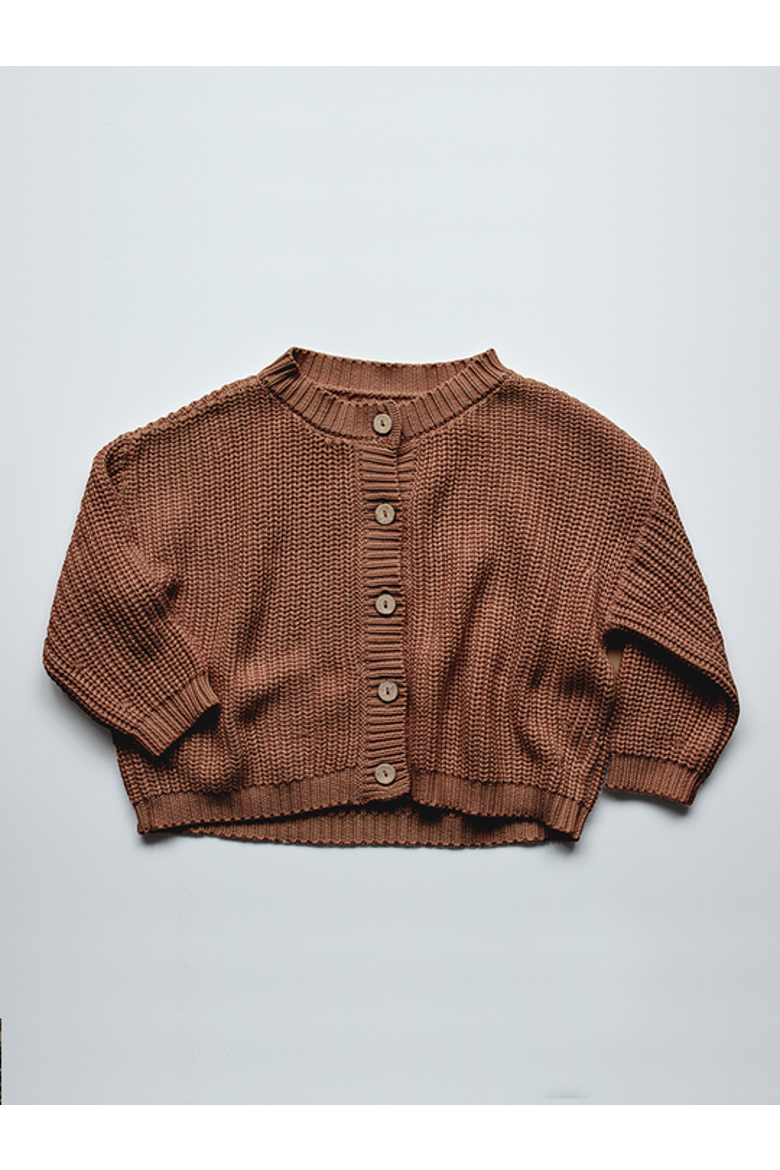 The Chunky Cardigan Baby, Main, color, mocha