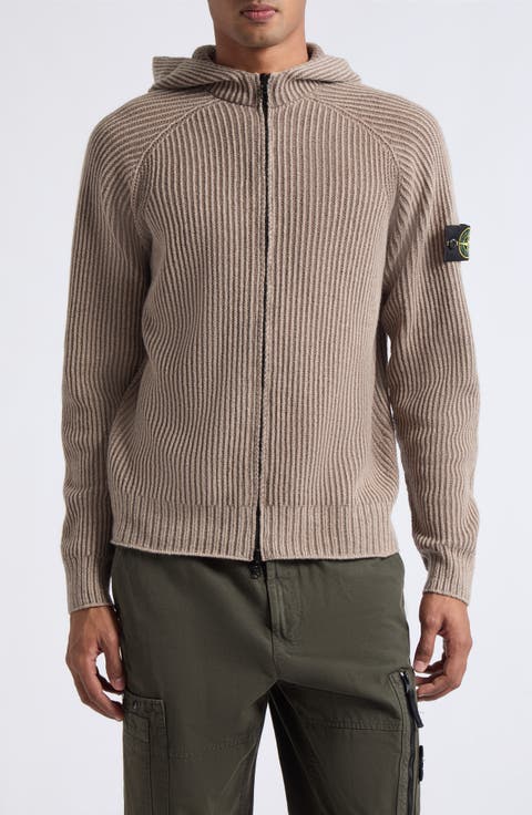 Wool & Cashmere Hooded Zip Cardigan