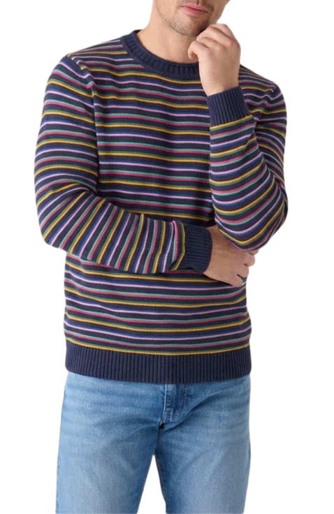 Hilton Multi Stripe Rollneck Sweater