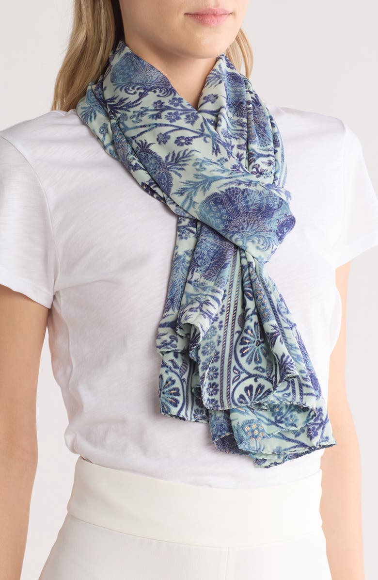 La Fiorentina Garden Print Pareo, Main, color, 