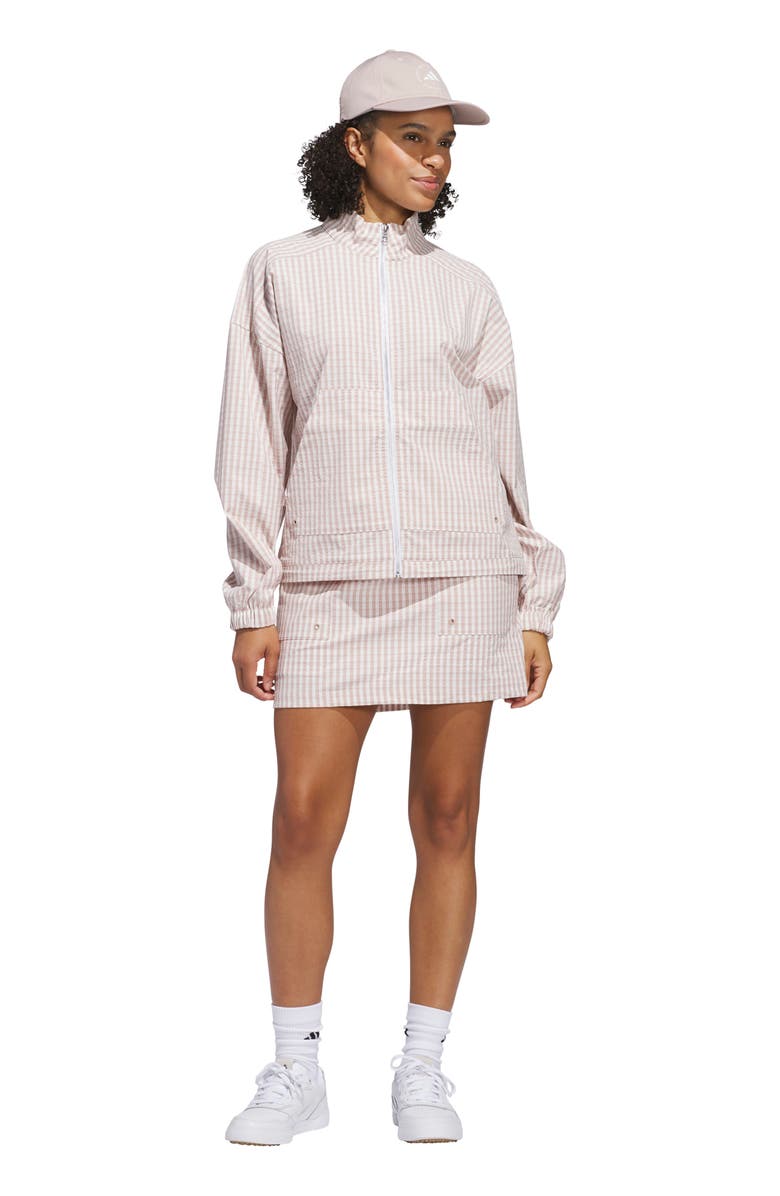 adidas Golf Ultimate365 Gingham Golf Jacket, Alternate, color, 