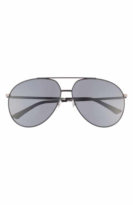 Gucci Novelty 64mm Aviator Sunglasses