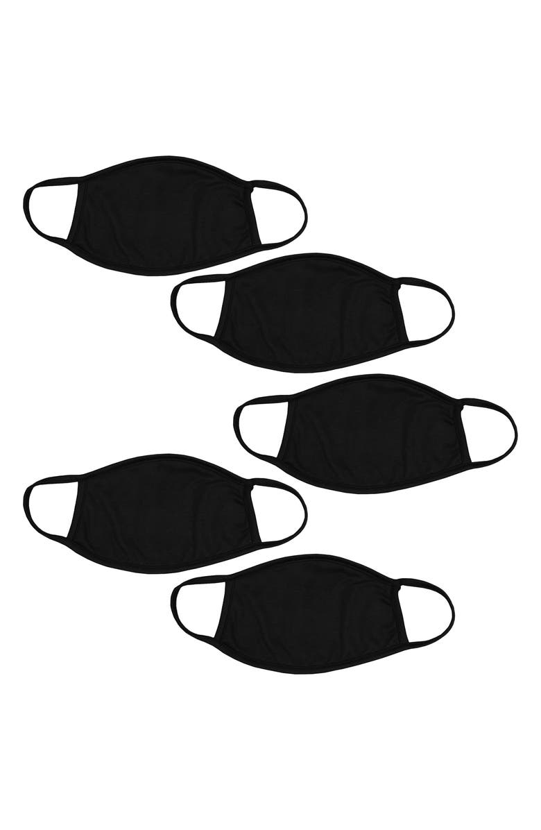 LOVE CHANGES 5-Pack Adult Face Masks, Main, color,