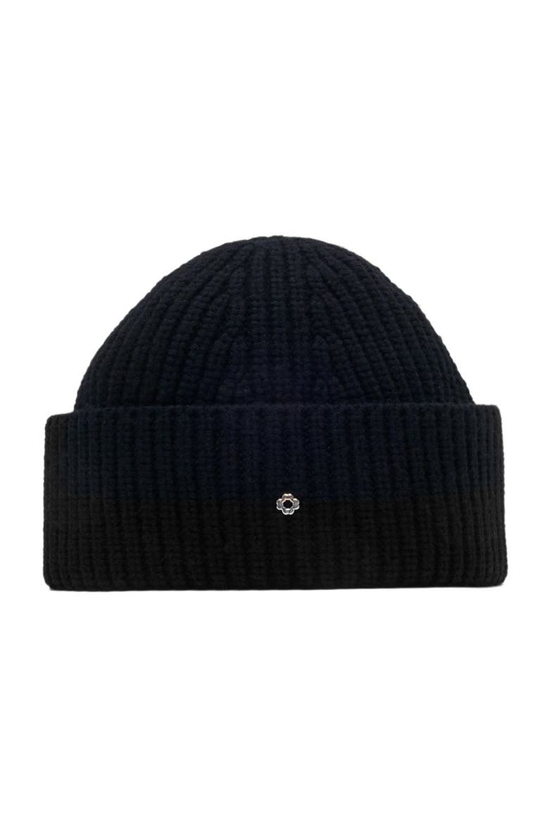 Wool and cashmere beanie, Alternate, color, Black