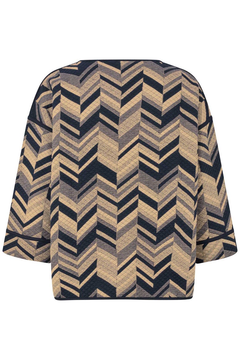 MaBriella 3/4 Sleeve Round Neck Blouse, Alternate, color, Travertine