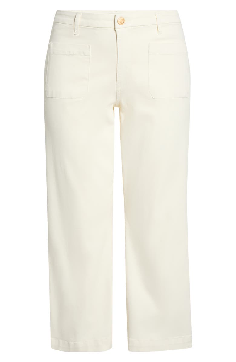 KUT from the Kloth Meg High Waist Patch Pocket Wide Leg Jeans, Alternate, color, Ecru