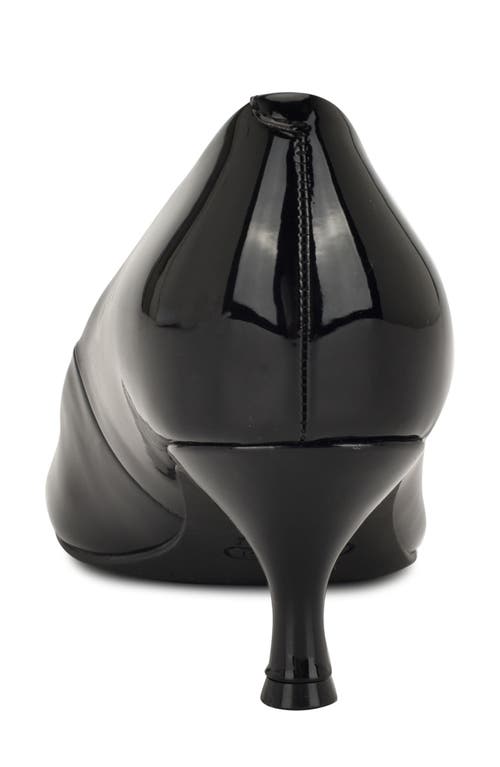 Nine West Sisko Pointed Toe Kitten Heel Pump In Black
