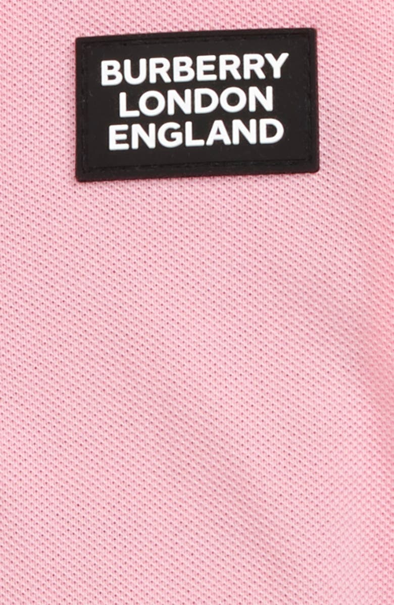 Burberry Rebecca Monogram Stripe Piqué Polo Dress, Alternate, color, 