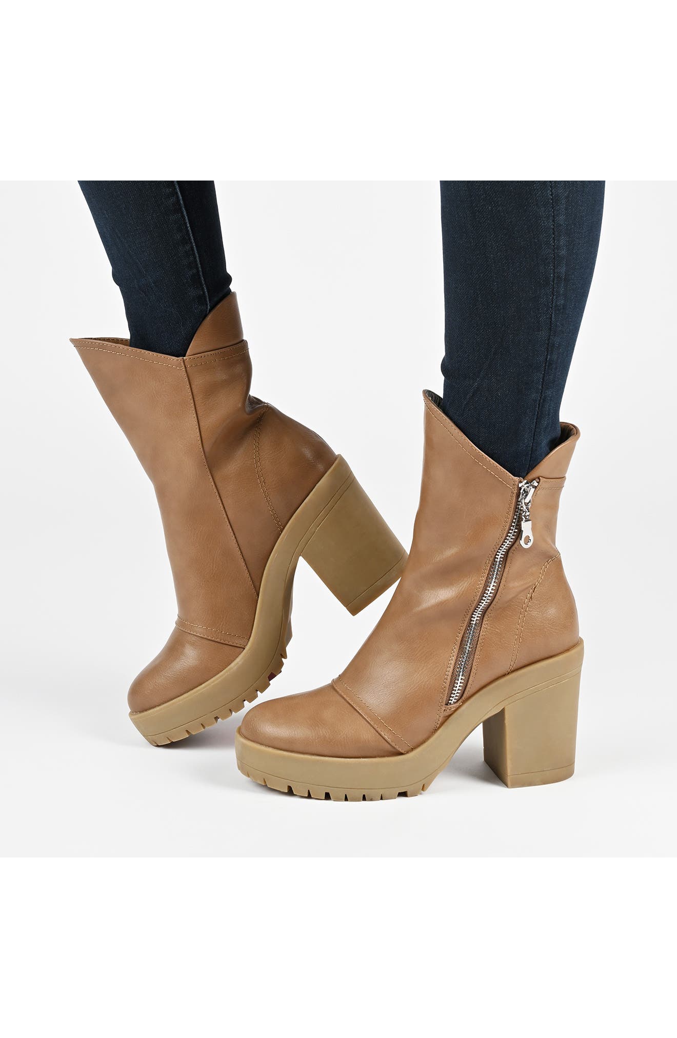 Jaquie Lug Sole Bootie, Alternate, color, TAN