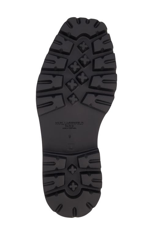 Karl Lagerfeld Paris White Label Lug Sole Penny Loafer In Black
