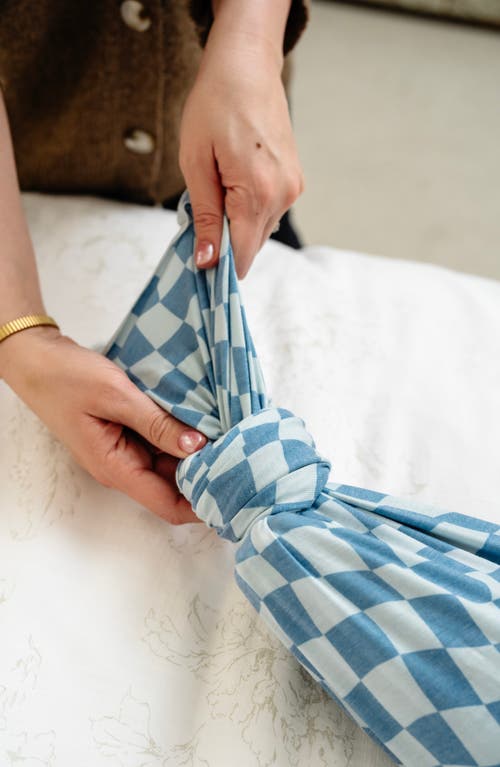 Copper Pearl Boone Swaddle Blanket In Blue