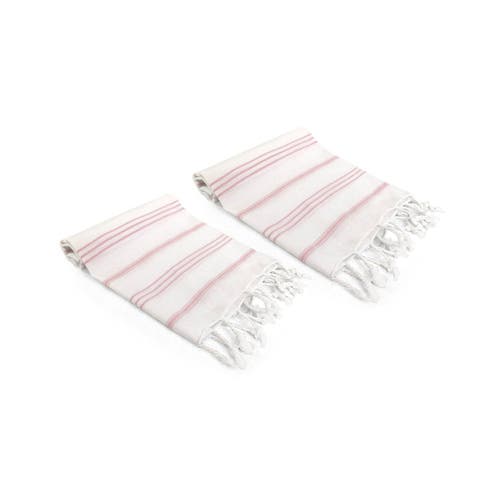 Olive And Linen Olive & Linen Datca Turkish Hand / Kitchen Towel In White