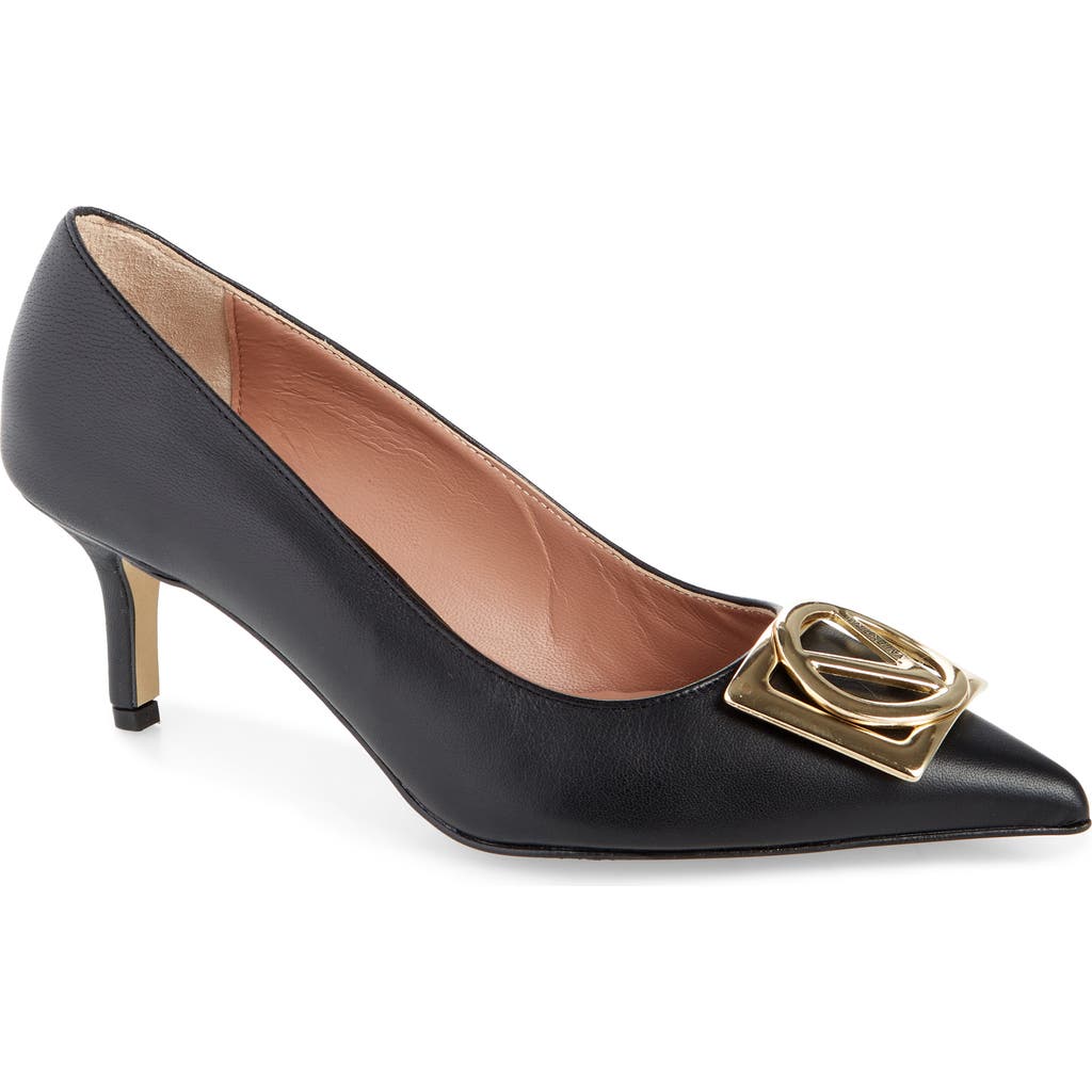Valentino By Mario Valentino Doria Leather Pump In Black