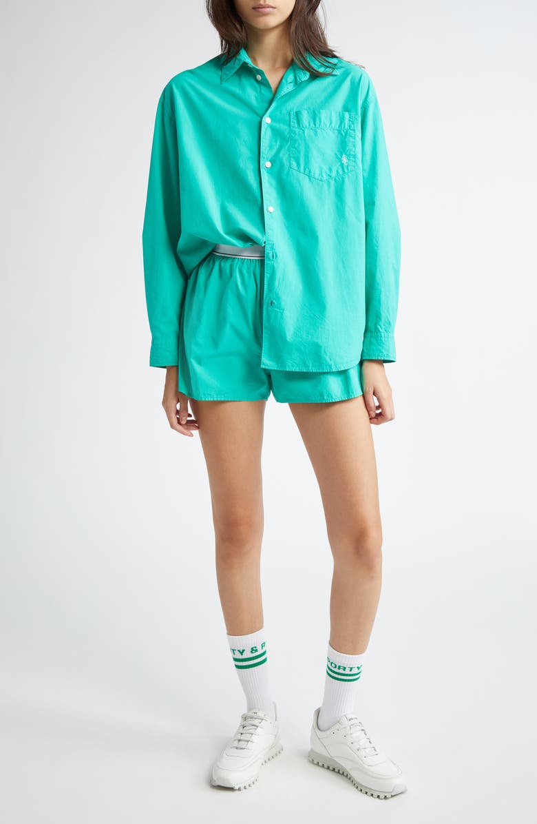 Sporty & Rich <br />Serif Logo Boxer Shorts, Alternate, color,