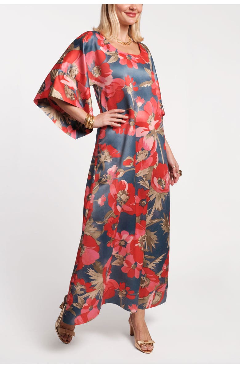 Frances Valentine Spinnaker Maxi Dress, Alternate, color, Blue/Red/Multi