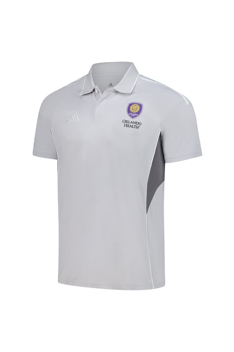 Men's adidas Silver Orlando City SC 2025 Training Polo, Alternate, color, Silver