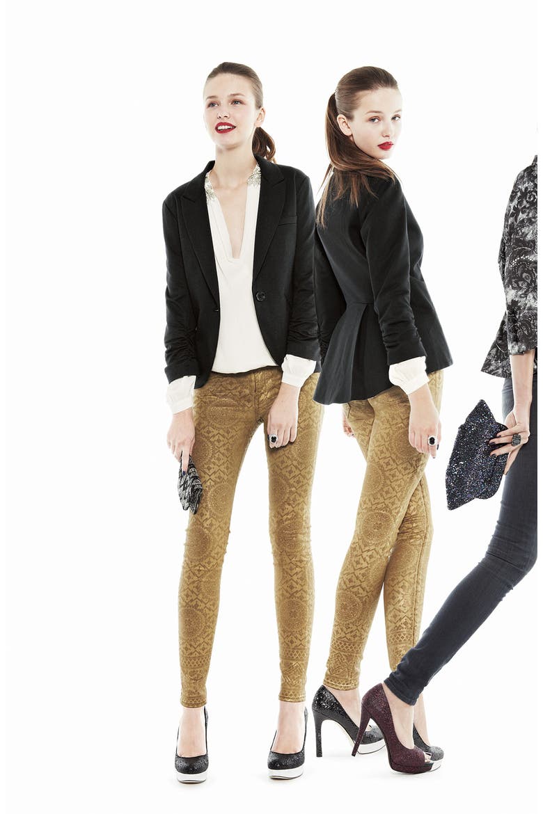 Gibson Equestrian Blazer, Alternate, color, BLACK