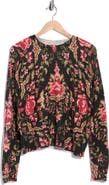 Vince Camuto Printed Crewneck Sweater