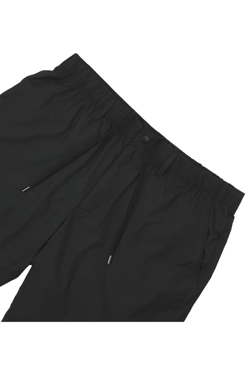 PAPER PLANES Logo Reflective Track Shorts, Alternate, color, Black