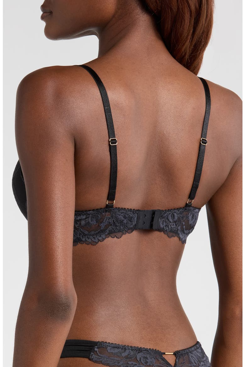 Underwire Push-Up Contour Bra, Alternate, color, ANTHRACITE