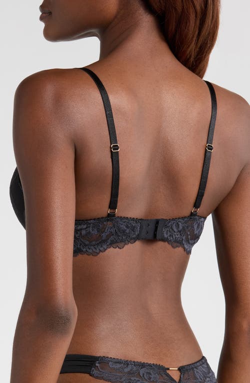Etam Underwire Push-up Contour Bra In Anthracite
