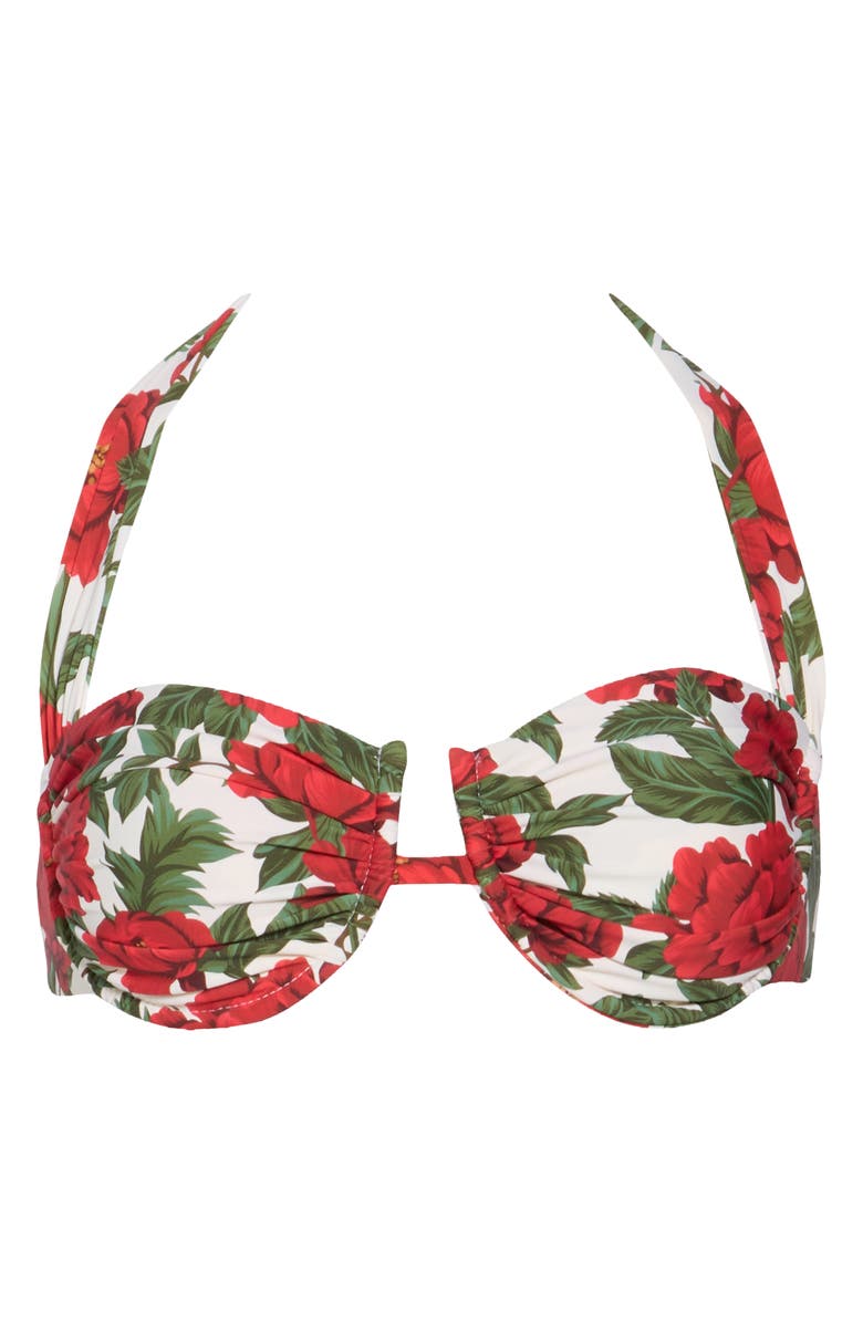 VYB Shirred Underwire Bikini Top, Alternate, color,