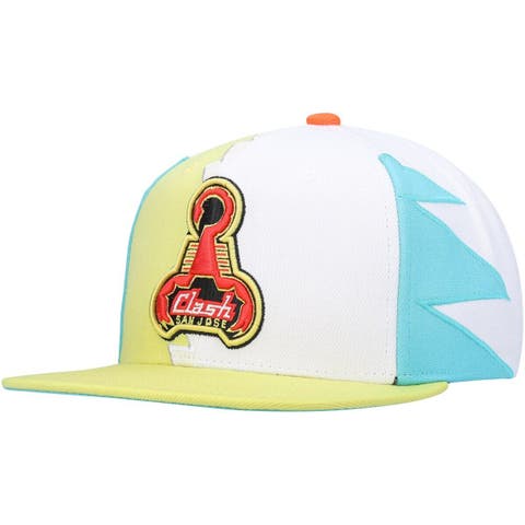 Men's Mitchell & Ness Green San Jose Clash Historic Logo Since '96 Jersey Hook Snapback Hat