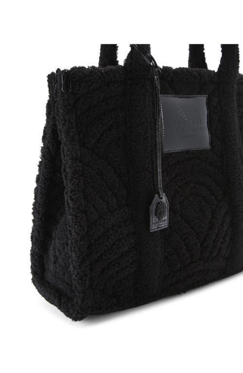Kurt Geiger London Large Faux Fur Southbank Tote In Black