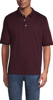 Lands' End Short Sleeve Cotton Supima Polo Shirt
