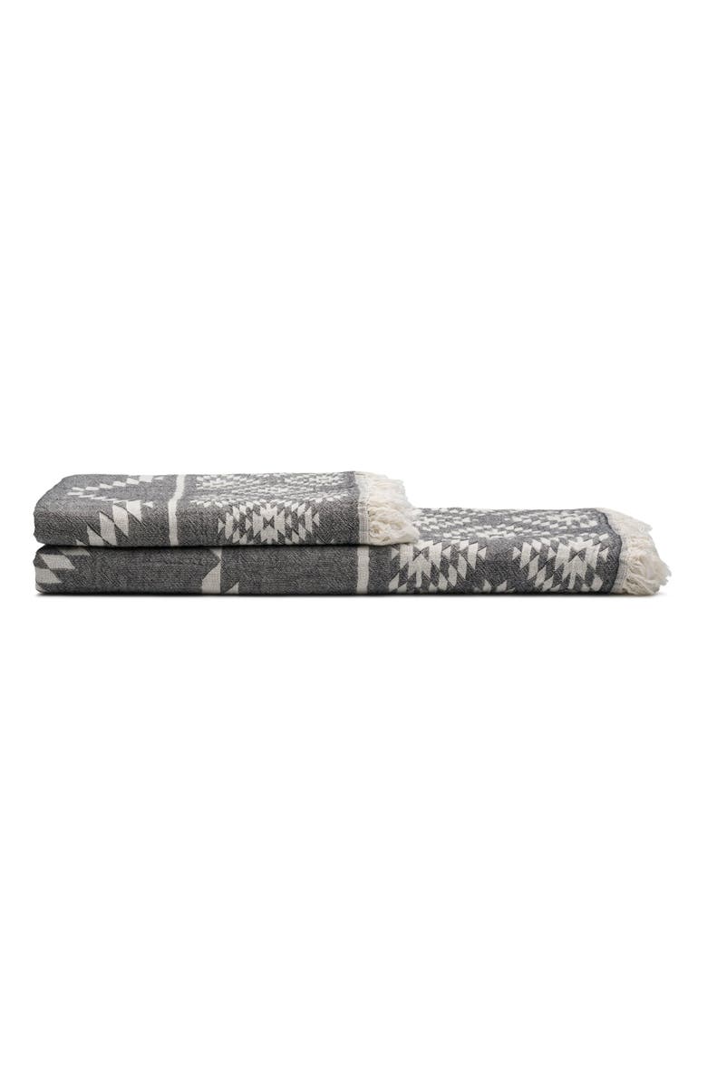 Oliviera Home Turkish Cotton Towel Bundle, Alternate, color, Black