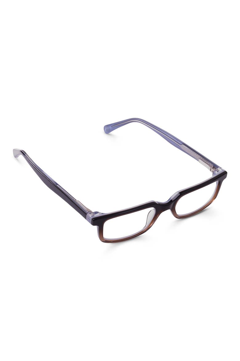 Card Carrier 48mm Rectangular Sunglasses, Alternate, color, BLACK TO MOCHA FADE CRYSTAL
