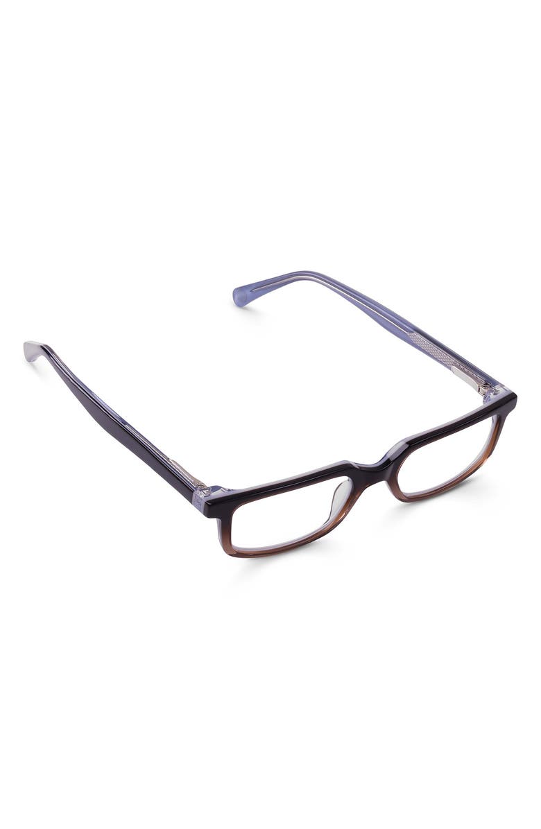 eyebobs Card Carrier 48mm Rectangular Sunglasses, Alternate, color, Black To Mocha Fade Crystal