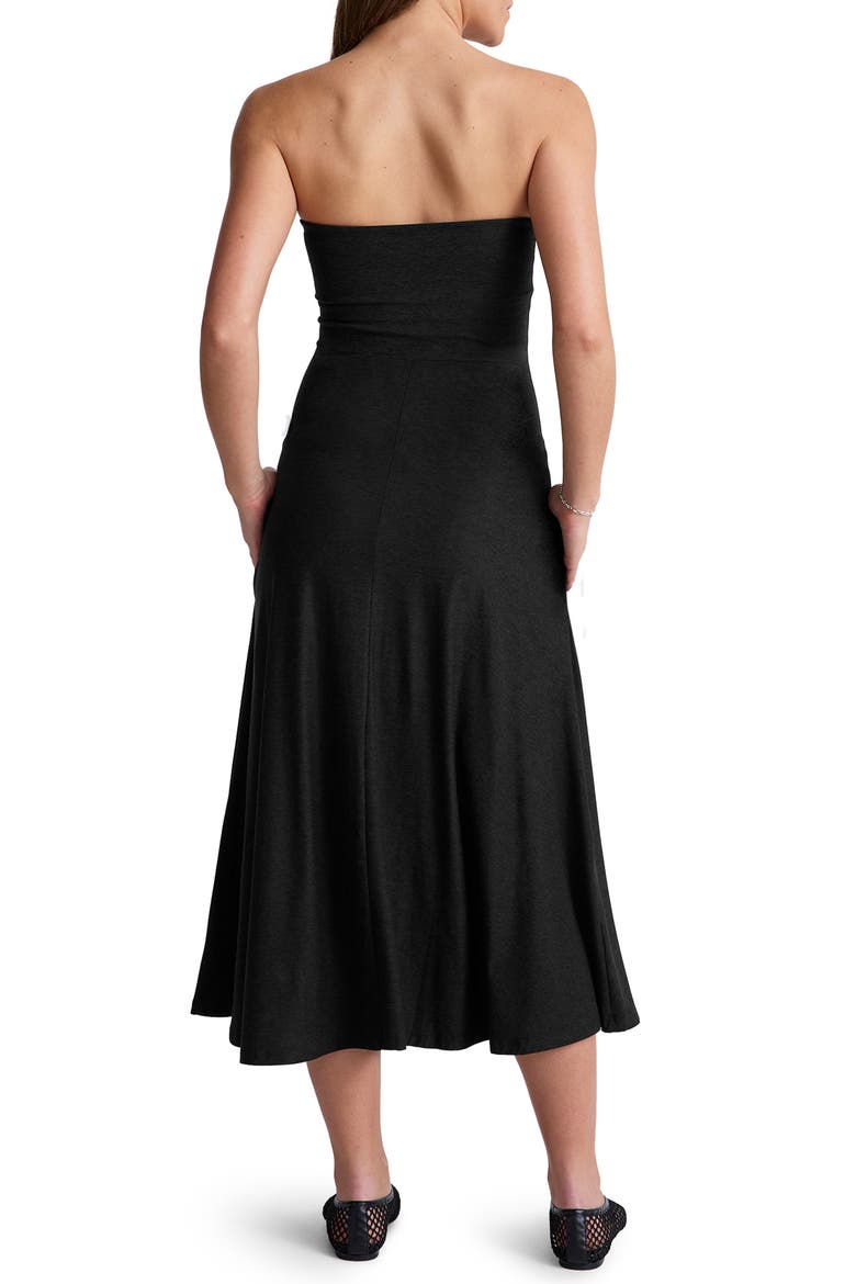 Strapless Maxi Dress, Alternate, color, DARKEST NIGHT