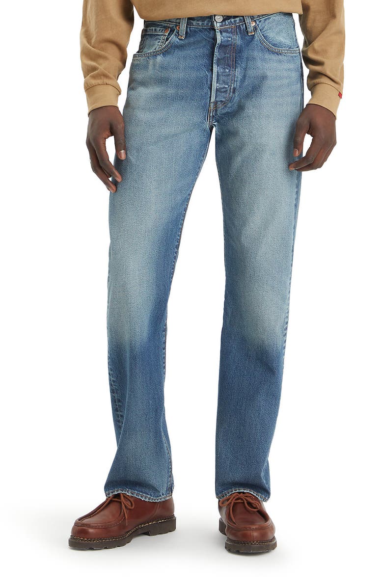 Levi's<sup>®</sup> 501<sup>®</sup> Original Straight Leg Jeans, Main, color, 