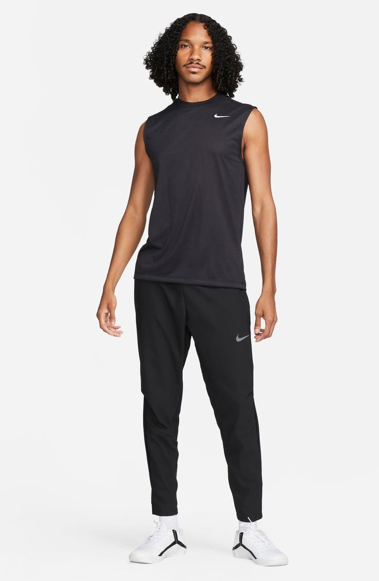 Nike Dri-FIT Legend Fitness Muscle T-Shirt, Alternate, color, Black/ Matte Silver