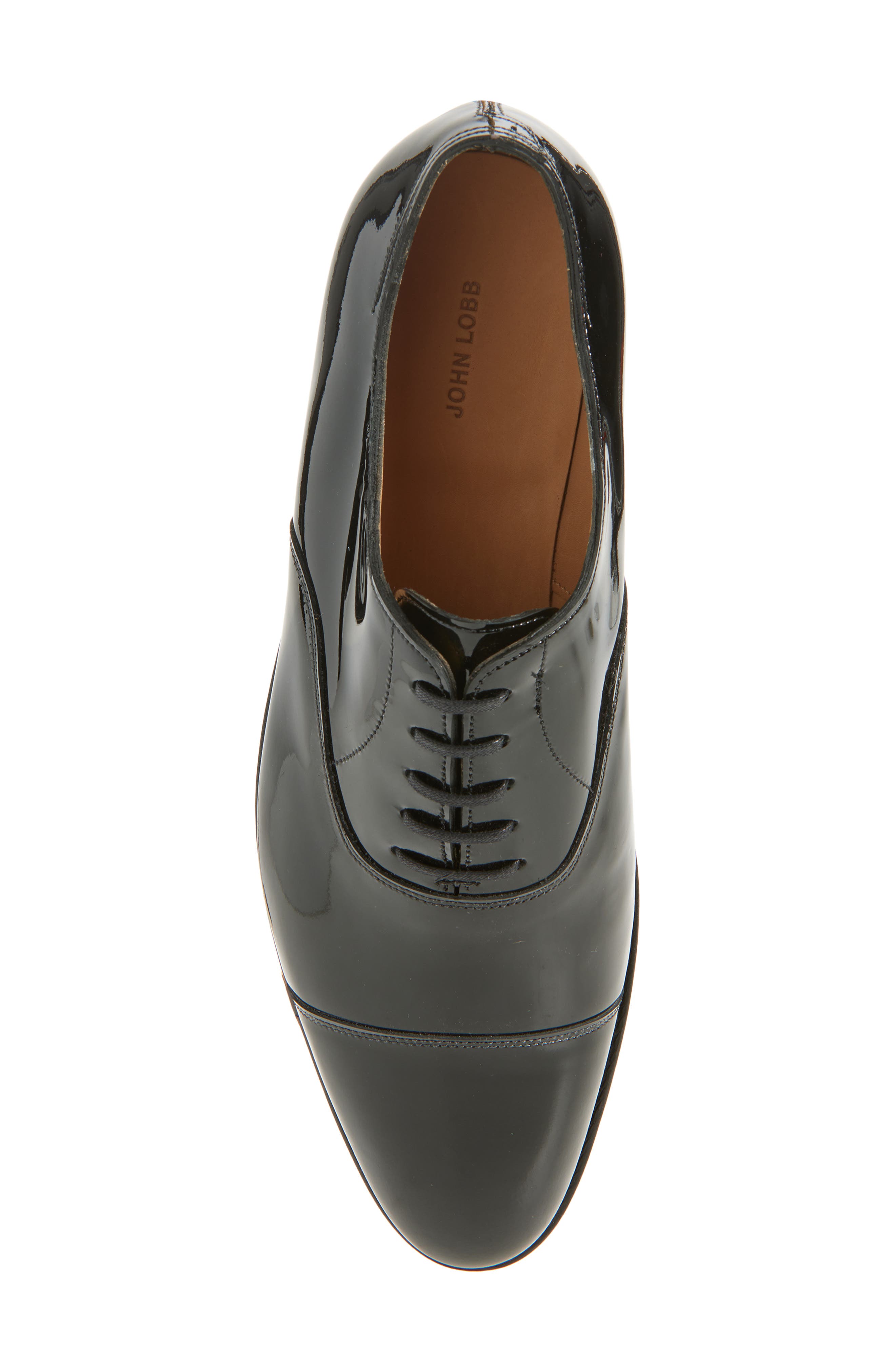 John Lobb City II Cap Toe Oxford, Alternate, color, Black